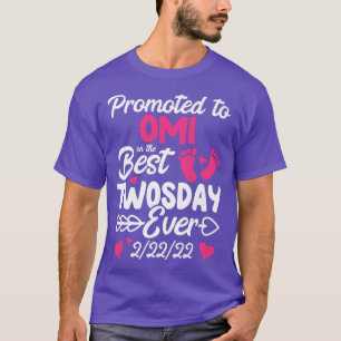 Tweemaal daags gepromoot naar Omi Grandma New Baby T-shirt