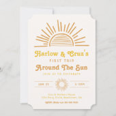 Tweemaal daagse uitnodigingen | Boho Twin Invitati (Voorkant)