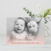 Tweemaal de geboorte van het kindermeisje van Fun Aankondiging (Staand voorkant)