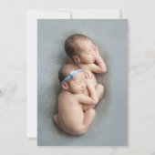 Tweemaal de liefdesinfografische twintigste geboor aankondiging (Achterkant)