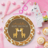 Tweemaal Giraffe Bord met dubbel papier (Feest)