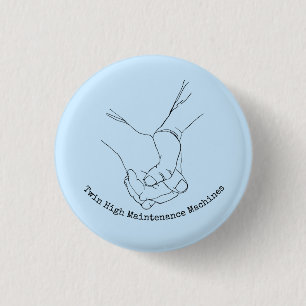 Tweemaal hoge onderhoudsmachines ronde button 3,2 cm