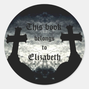 Tweemaal kruisen Dit boek behoort tot Ronde Sticker
