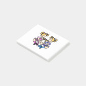 Tweemaal meisjes post-it® notes (Schuin)