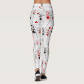 Tweemaal, Pokerkaarten, Aantal, Dames Leggings (Achterkant)