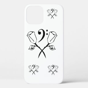 Tweemaal Roos boven Bass Clef iPhone 12 Pro Hoesje