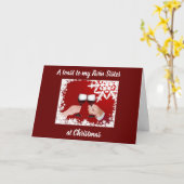 TWEEMAAL TOAST VOOR TOESTEMMING IN CHRISTMAS/NIEUW KAART (Gele Bloem)