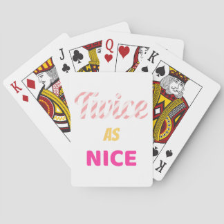 Tweemaal zo mooi als tweekleppige kerst pokerkaarten