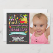 Tweepartijenuitnodiging 2e verjaardag kaart (Voorkant)