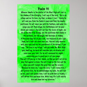 tweeslachtige psalm 91 poster