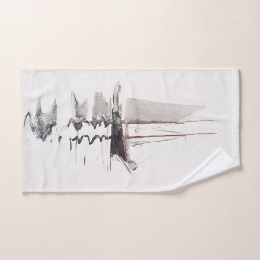 Tweesmasted Schooner met Dory door Winslow Homer Handdoek (Handdoek)