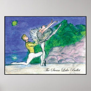 Tweet 2009 ballet van het SwanLake-poster van Lati Poster