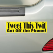 Tweet deze Twit GOP Bumpersticker (Op auto)