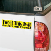Tweet deze Twit GOP Bumpersticker (Op Truck)