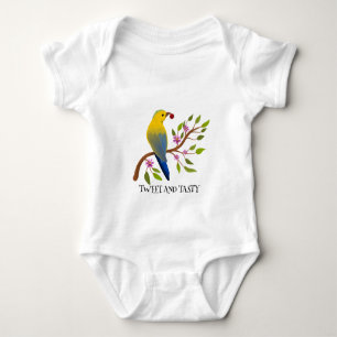 Tweet en Lekkere kleurrijke Bird & Bug op tak Romper