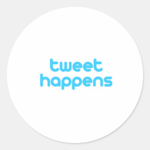 tweet gebeurt ronde sticker