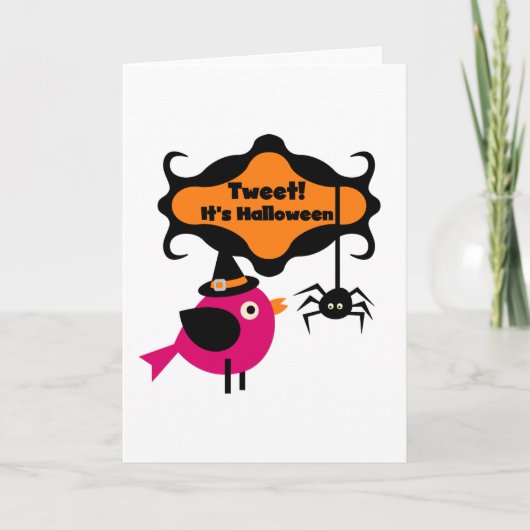 Tweet Halloween T-shirts en Gifts Kaart (Voorkant)