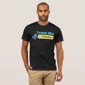 Tweet me! Meer volgers.  Twitter T-shirt (Voorkant volledig)