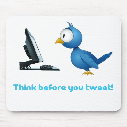 Tweet Mousepad Muismat (Voorkant)