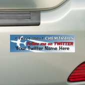 Tweet Over Chemtrails Bumpersticker (Op auto)