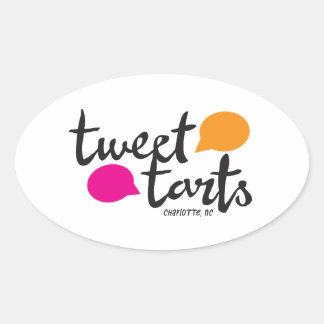 Tweet Tarts Sticker ovale