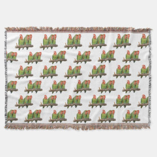 Tweet Trio Throw Blanket (wit) Deken