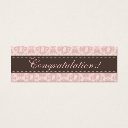 Tweet Tweet Girl Skinny Gift Tag 3 (Devant)