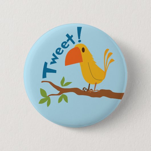 Tweet Vogel Button (Voorkant)