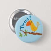 Tweet Vogel Button (Voorkant /achterkant)