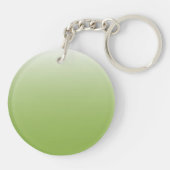 Tweetaangradiënt ombre groen sleutelhanger (Achterkant)