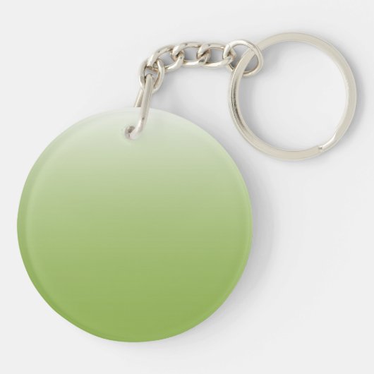 Tweetaangradiënt ombre groen sleutelhanger (Achterkant)
