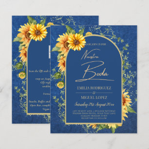 Tweetalig Paperback Blauw Geel Zonnebloemen Bruilo