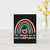 Tweetalig Zijn Is Een Superkracht Terug Naar Schoo Kaart (Gele Bloem)