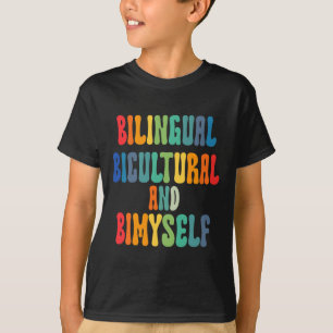Tweetalige bicultural en Bimzelf als dove Awarene T-shirt