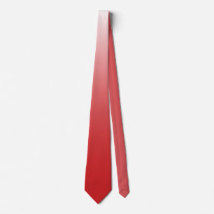 Tweetalige gradiëntombre fiery red stropdas
