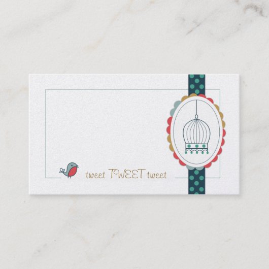 Tweeter Cartes de visite (Devant)