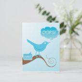 Tweetez ! Carte postale (Debout devant)