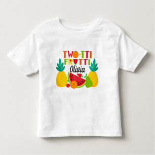 Tweetij frutti Tweede verjaardag T-shirt voor meis