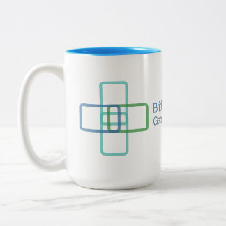 Tweetone Mok, 15 oz Tweekleurige Koffiemok