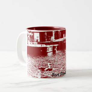 Tweetone Mok, 325 ml Tweekleurige Koffiemok