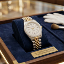 Tweetonig gouden en zilveren horloge | Gekartelde