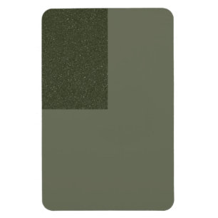 Tweetonig mosgroene magneet met textuurblok