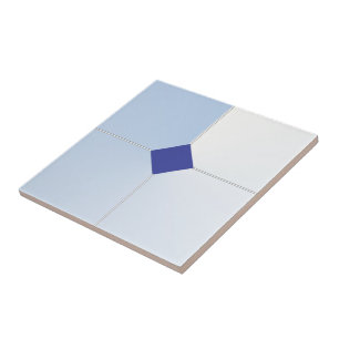Tweetonige blauwe Tegel Tegeltje
