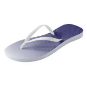Tweetonige gradiënt ombre marvy blue teenslippers (Schuin)