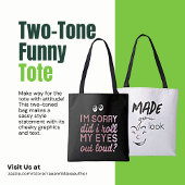 Tweetonige grappige snarky Canvas tas