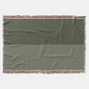 Tweetonige Moss Green Geweven Deken – 