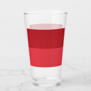 Tweetonige tomatenrode pint glazen beker -