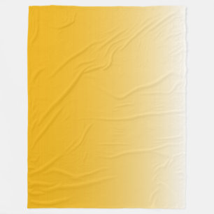 Tweetoongradiënt ombre geel fleece deken