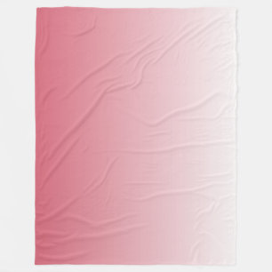 Tweetoongradiënt ombre zalm roze fleece deken