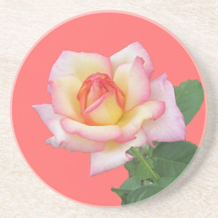 Tweetoonroze Rose Zandsteen Onderzetter